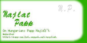 majlat papp business card